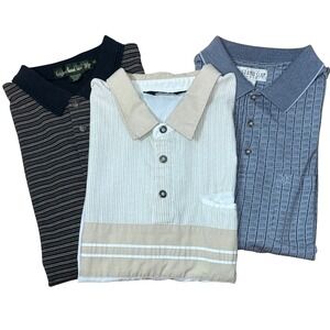 VINTAGE Men's Golf Polos, Knights Bridge/Penguin/Knights of the Round Table, XL